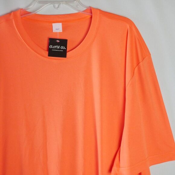 Clothe Co. Men's Size 3XLT T-Shirt Orange Neon BIG & TALL New - Picture 2 of 13